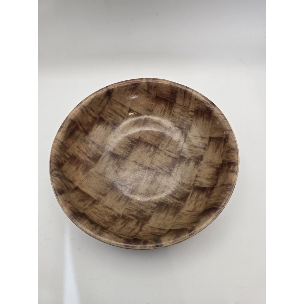 Vintage Cambro MCM Basketweave Round Salad Bowl 6" Huntington Beach